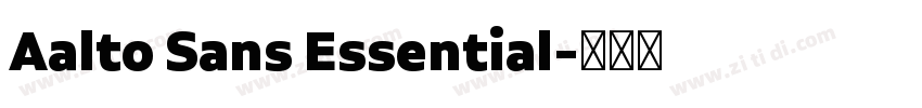 Aalto Sans Essential字体转换 Aalto Sans Essential字体转换
